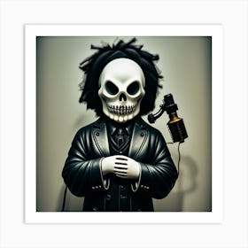 Jackson Skeleton Art Print