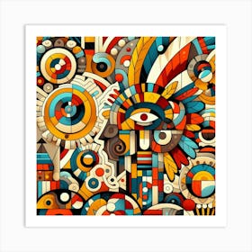 Abstract Doodle Art Art Print