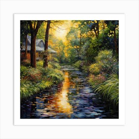 Impressionist Oasis Art Print