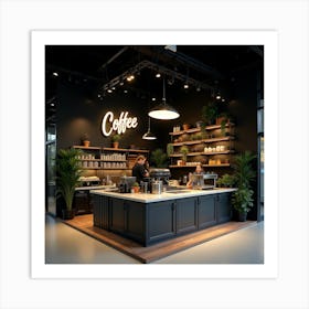 Coffee Shop Interior Design 1 Art Print