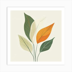 Abstract Leaves 43 Art Print