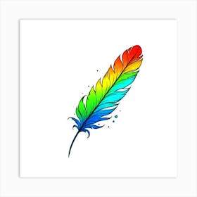 Feather Tattoo 16 Art Print