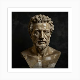 Bust Of A Man 5 Art Print