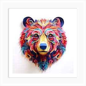 Paper Bear Art Print