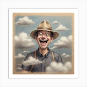 Man In The Clouds Art Print