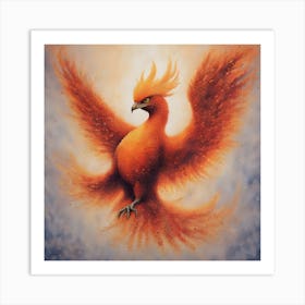 Fiery Phoenix 5 Art Print