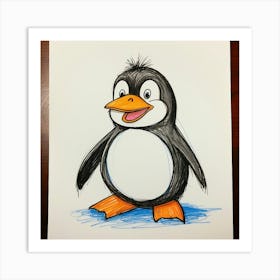 Penguin 22 Art Print