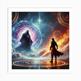 A Dramatic Sci Fi Scene Capturing The Moment Ronan Art Print