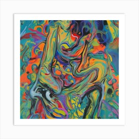 Psychedelic Woman Art Print