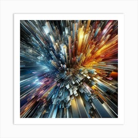 Abstract Space Background 1 Art Print