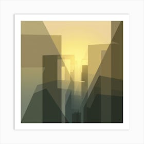 Abstract Cityscape 2 Art Print