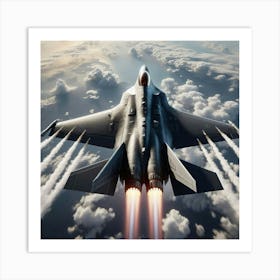 F35 flying Art Print