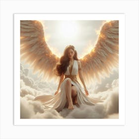 Angel Stock Videos & Royalty-Free Footage 1 Art Print