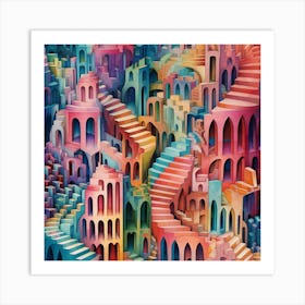 3d City Art Print