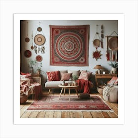 Bohemian Living Room Art Print