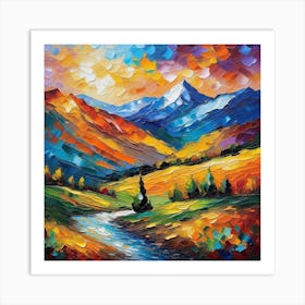 Landscape Painting 166 Art Print