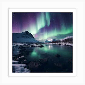 Aurora Borealis Northern Lights Art Print