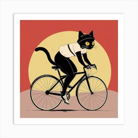 Travelling cat Art Print