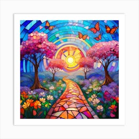 Path In The Sun Art Print