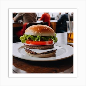 Hamburger Stock Videos & Royalty-Free Footage Art Print