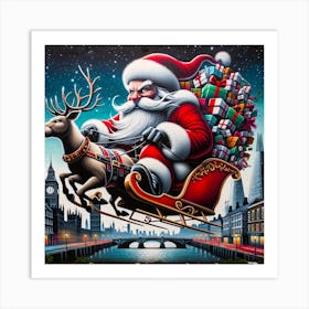 Santa Claus S Present Of Peace 07 Art Print