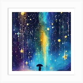 Falling stars Art Print