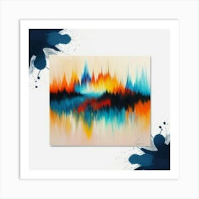 Abstract Wave Painting Art Print