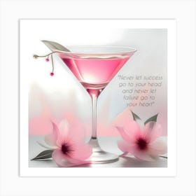 Inspirational Quotes (13) Pink Martini Art Print