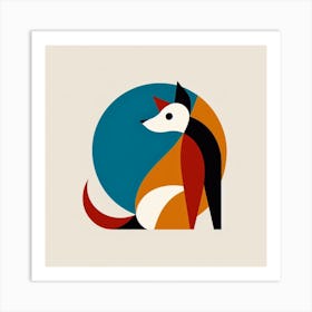 Dog In A Circle Art Print