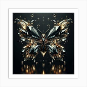 Butterfly With Diamonds 4 Art Print