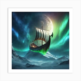 Viking Ship Art Print