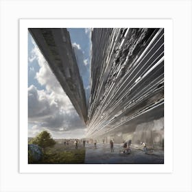 Third, The Metal Layer Would Be Impervious To Natural Disasters, Protecting Cities And Infrastructure From Earthquakes, Hurricanes, And Tsunamis 7 Art Print