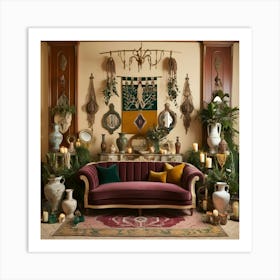 Bohemian Living Room 4 Art Print