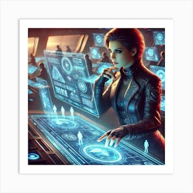 Zoya Nightshade Strategic Genius Art Print