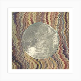 Moon Collage Stagger Art Print