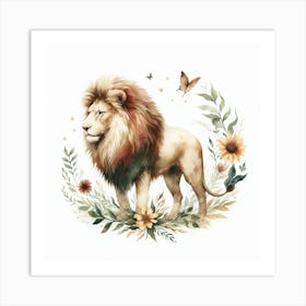 a Lion 2 Art Print