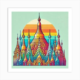 Shwedagon Pagoda 4 Art Print