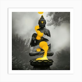 LAVA Buddah Art Print