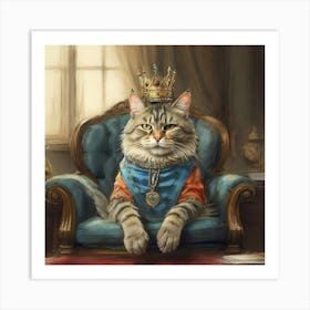 King Cat 9 Art Print