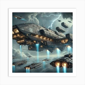 Gale Class Support Vessel Art Print