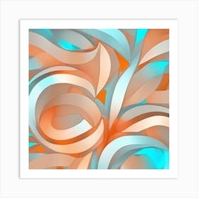 Abstract Swirls Art Print