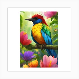 Colorful Bird Art Print