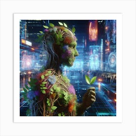 Futuristic Man 1 Art Print