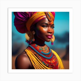 African Beauty 1 Art Print