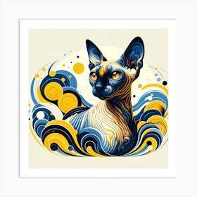 Sphynx Cat 01 Art Print