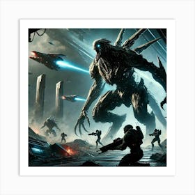 Shadow Beasts Combat Role Art Print