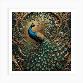 Peacock 59 Art Print