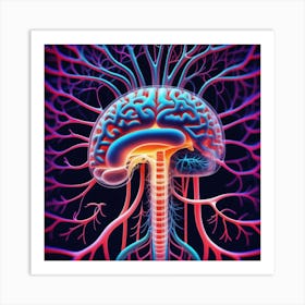 Brain And Nervous System 23 Art Print