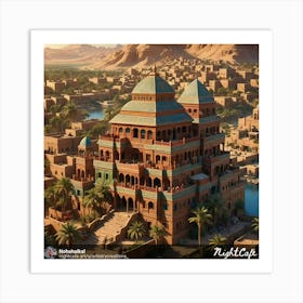 Egyptian City 6 Art Print