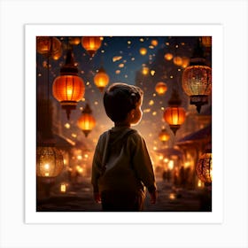 Chinese Lanterns Art Print